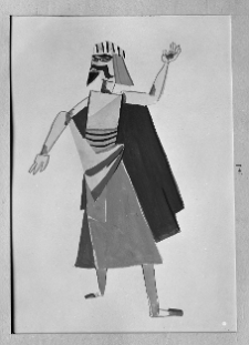 Kantor, Tadeusz, Projekt kostiumu do sztuki Nazim Hikmeta, "Legenda o miłości, 1954, gwasz