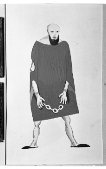 Kantor, Tadeusz, Projekt kostiumu do sztuki "Miarka za miarkę, W. Shakespear'a, 1954, gwasz