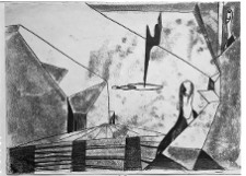 Kantor, Tadeusz, Kompozycja, 1953, monotypia