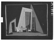Kantor, Tadeusz, Projekt dekoracji do "Przejrzały oczy nasze" Wandy Karczewskiej, 1946, gwasz
