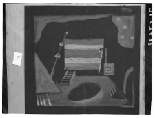 Kantor, Tadeusz, Projekt dekoracji do "Powrotu Odysa" Stanisława Wyspiańskiego, 1944, gwasz