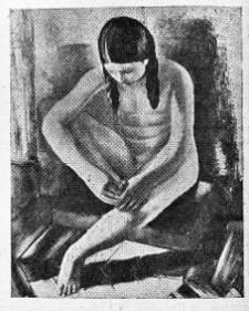 Kisling, Mojżesz, Skaleczona, fotografia w Wiadomościach Literackich 1935 nr 38