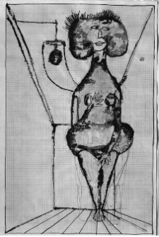 Lebenstein, Jan, Figura, 1956, tusz