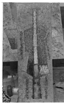 Lebenstein, Jan, Figura na osi, 1959, olej