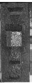 Lebenstein, Jan, Figura (ż&oacute;łty, czerwony, szary), 1959, olej