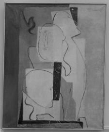 Marcoussis, Louis, Guillaume Appolinaire, Max Jacob i Andre Salmon, 1929, olej