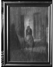 Markowicz, Artur, Postacie w mrocznym korytarzu, pastel