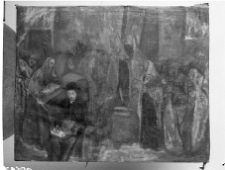 Markowicz, Artur, Scena w Bożnicy, olej