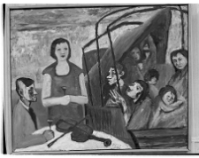 Mellerowicz-Gella, Teresa, Kamienny świat 1955, olej