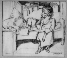Schulz, Bruno, Odwiedziny, 1926, rysunek