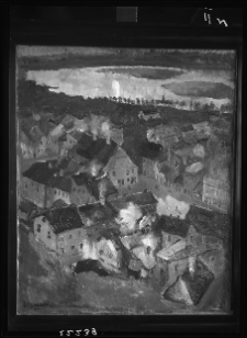 Seidenbeutel, Efraim i Menasze, Pejzaż z Kazimerza, olej