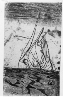Kantor, Tadeusz, Popękana ziemia, 1954, monotypia