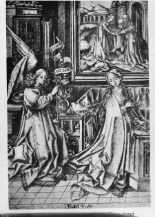 Van Meckenem, Israel, Zwiastowanie Marii, drzeworyt
