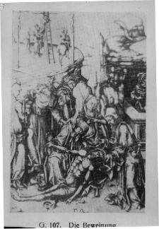 Van Meckenem, Israel, Opłakiwanie, 1480, drzeworyt