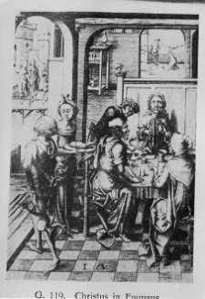 Van Meckenem, Israel, Chrystus w Emmaus, 1480, drzeworyt