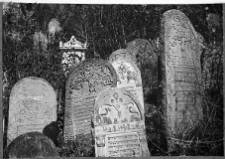 Gorlice, cmentarz żydowski, nagrobki.