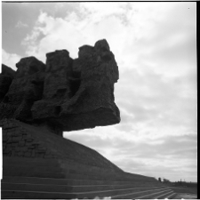 Majdanek, Pomnik Walki i Męczeństwa, brama, fragment.