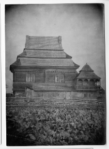 Wołpa, synagoga, elewacja p&oacute;łnocna, widok od p&oacute;łnocy.