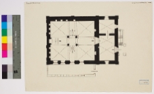 Łańcut, synagoga, rzut.