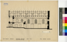 Nowy Korczyn, synagoga, przekr&oacute;j.