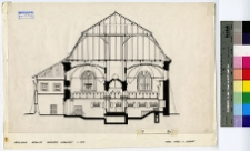 Przeworsk, synagoga, przekr&oacute;j.