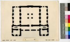 Szkłów, synagoga, rzut.