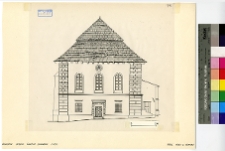 Wodzisław, synagoga, elewacja.