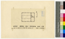 Bieżuń, synagoga, rzut.