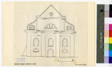 Bałżyce, synagoga, fasada.