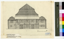 Grodno, synagoga, elewacja.