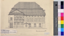 Końskie, synagoga, elewacja.