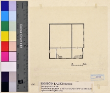 Koss&oacute;w Lacki, synagoga, rzut.