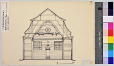 Ludwinów, synagoga, przekrój.