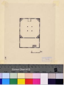 Nowogr&oacute;d Łomżyński, synagoga, rzut.