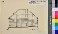 Nowogr&oacute;d Łomżyński, synagoga, przekr&oacute;j.