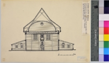Wyszków, synagoga, przekrój.