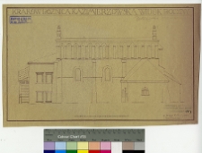 Kraków, synagoga, elewacja.