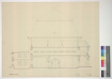 Przeworsk, synagoga, przekr&oacute;j.