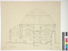 Przeworsk, synagoga, przekr&oacute;j.