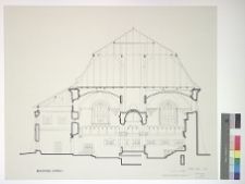 Przeworsk, synagoga, przekr&oacute;j.