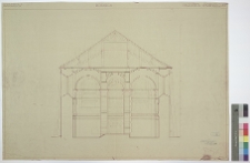 Rzesz&oacute;w, Bożnica nowomiejska, przekr&oacute;j.