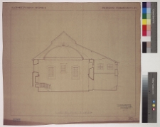 Kazimierz Dolny, synagoga, przekr&oacute;j.