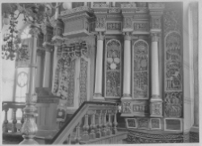 Kępno, synagoga, wnętrze, aron ha-kodesz.