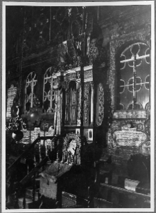 Przedbórz, synagoga, wnętrze, aron ha-kodesz.