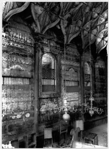 Przedbórz, synagoga, wnętrze, ściana pd.