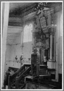 Suchowola, synagoga, wnętrze, aron ha-kodesz.