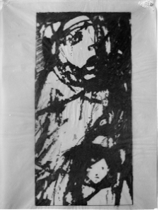 Bukowski, Aleksander, z cyklu Getto Warszawskie, 1958, kredka