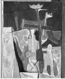 Włodarski, Marek, Budowa, 1949, olej
