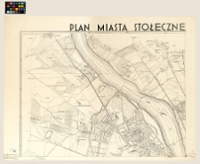 Warszawa, plan miasta z zaznaczeniem miejsc martyrologii