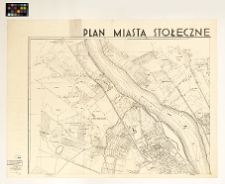 Warszawa, plan miasta z zaznaczeniem miejsc martyrologii